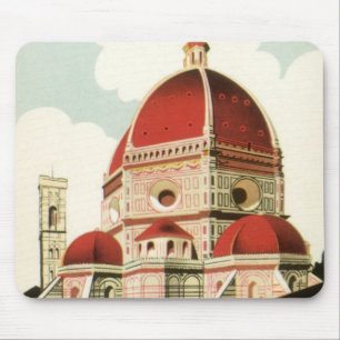 Duomo för kyrka för vintage resorFlorence Firenze Musmatta