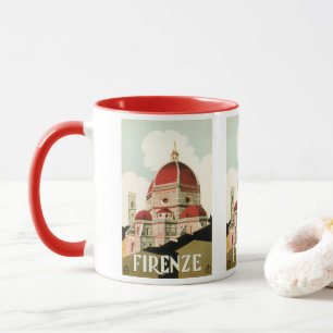 Duomo i Firenze Florence Italien Vintage resor Art Mugg