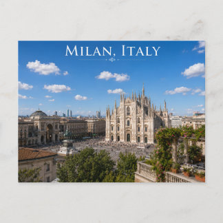 Duomo-katedralen Stadssiluett Vykort