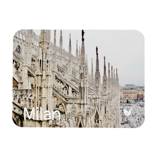 Duomo Milan - kylmagnet av Velvet Escape Magnet (Horisontell)