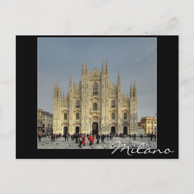 Duomo Milano, Italien Vykort (Framsida)