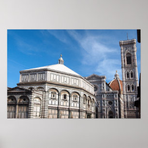 Duomo och baptistry, Florence poster