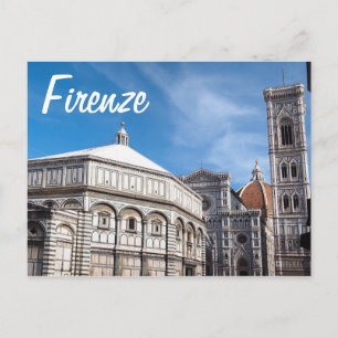Duomo och baptistry, Florens/Firenze-vykort Vykort