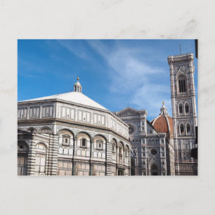Duomo och baptistry, vykort för Florens