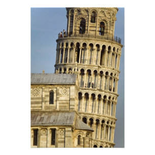 Duomo och lutande tornet, Pisa, Toscana, Italien Fototryck