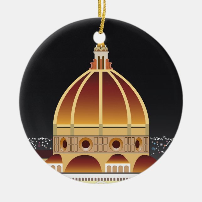 Duomo-ornament Julgransprydnad Keramik (Framsidan)