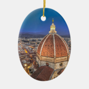 Duomoen i Florence, italien Julgransprydnad Keramik