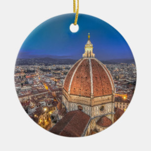 Duomoen i Florence, italien Julgransprydnad Keramik