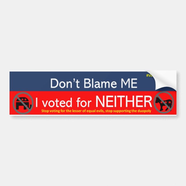 DUOPOLY BUMPER STICKER BILDEKAL (Framsidan)