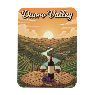Duoro Valley Portugal Resa Magnet