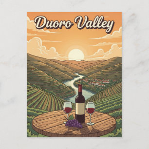 Duoro Valley Portugal Travel Vykort