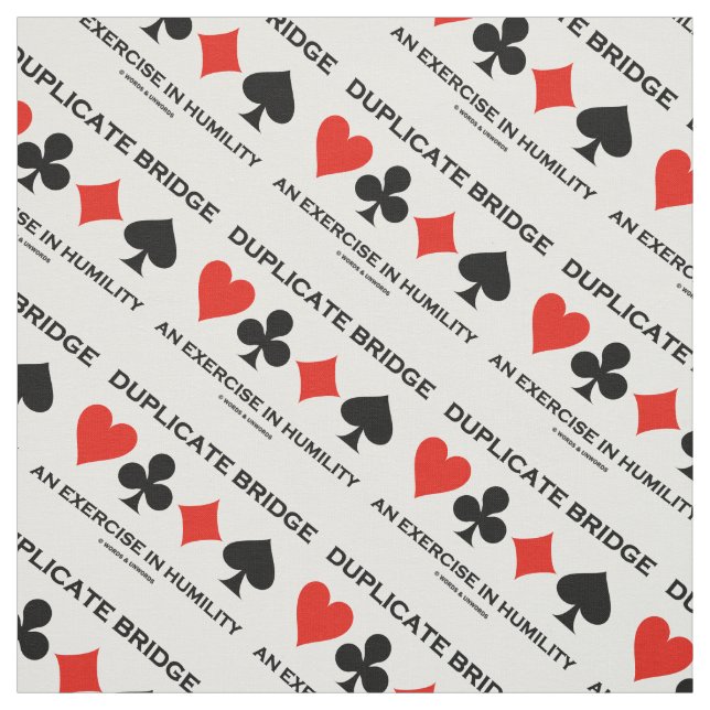 Duplicate Bridge An Exercise In Humility Humor Tyg (Provkarta)