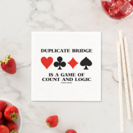 Duplicate Bridge är ett spel av räkning och logik Pappersservett