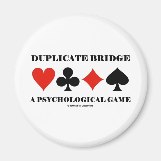 Duplicera Bridge A Psychological Game Magnet (Framsidan)