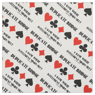 Duplicera Bridge A-spel där intelligenta minnen Tyg