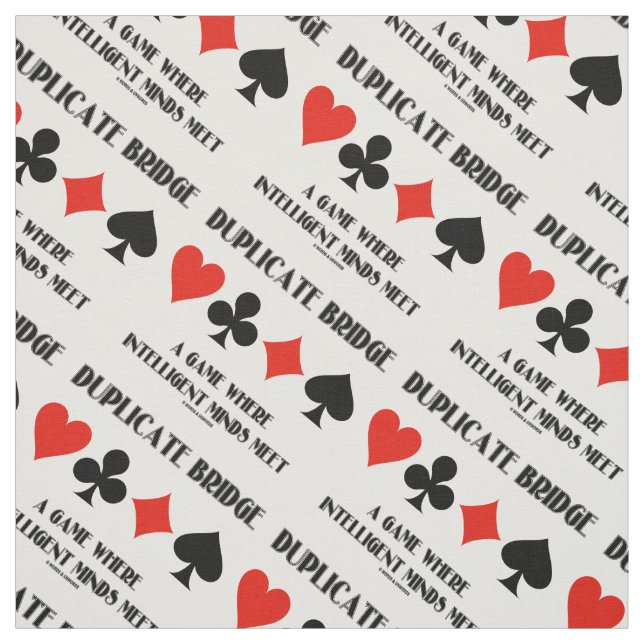 Duplicera Bridge A-spel där intelligenta minnen Tyg (Provkarta)