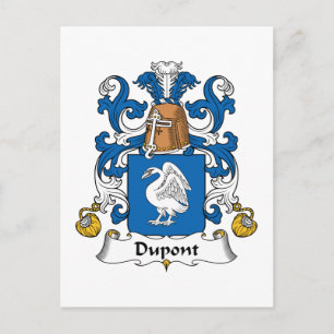 Dupont Family Crest Vykort