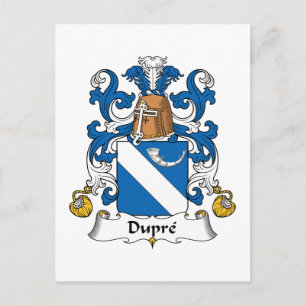 Dupre Family Crest Vykort