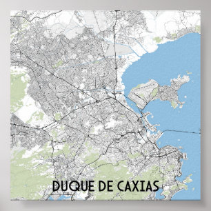 Duque de Caxias Brasilien karta Poster