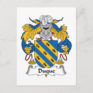 Duque familjvapensköld vykort