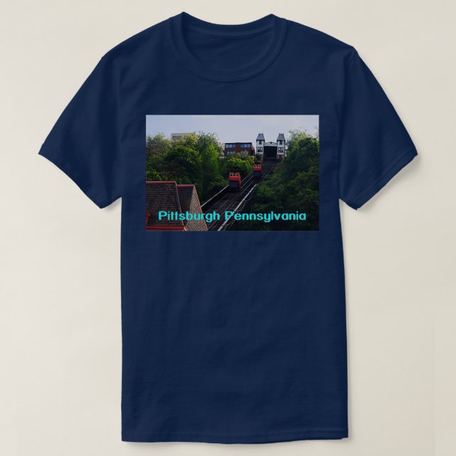 Duquesne Incline Pittsburgh Pennsylvania T Shirt (Design framsida)
