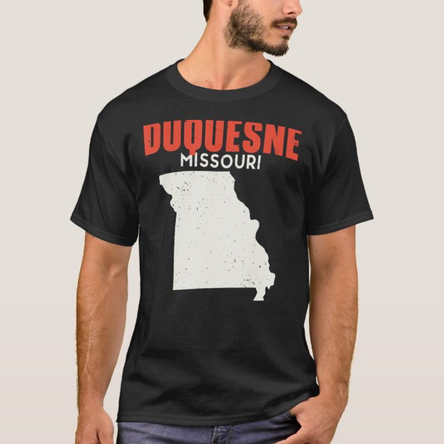 Duquesne Missouri USA State America Travel Missour T Shirt (Framsida)