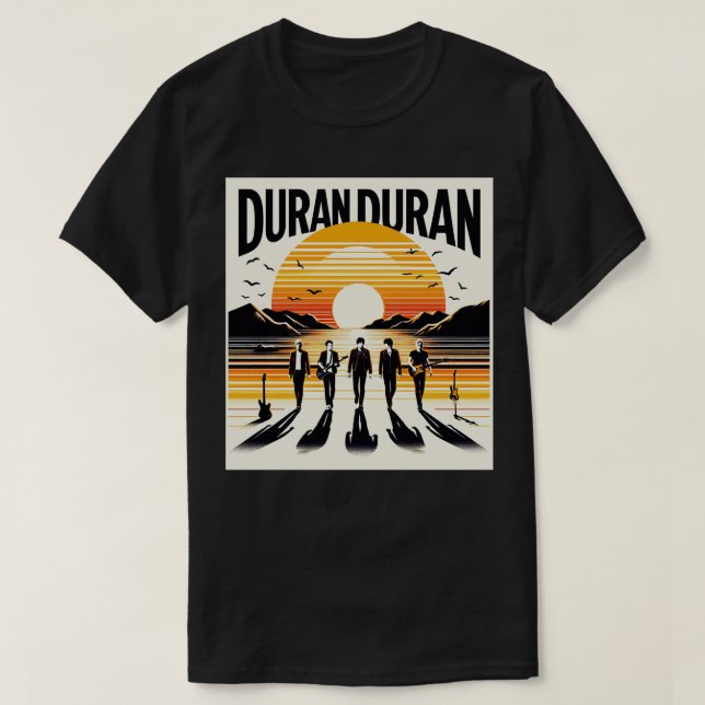 Duran Duran Retro T Shirt (Design framsida)