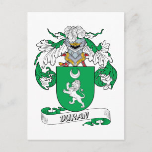 Duran Family Crest Vykort