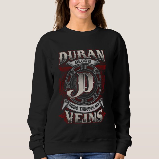 Duran Family Namn, Springa genom mina Veins T Shirt (Framsida)