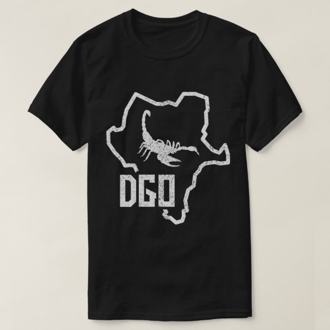 Durango Alacran Mexiko Mapa Contorno De DGO T-Shir T Shirt (Design framsida)