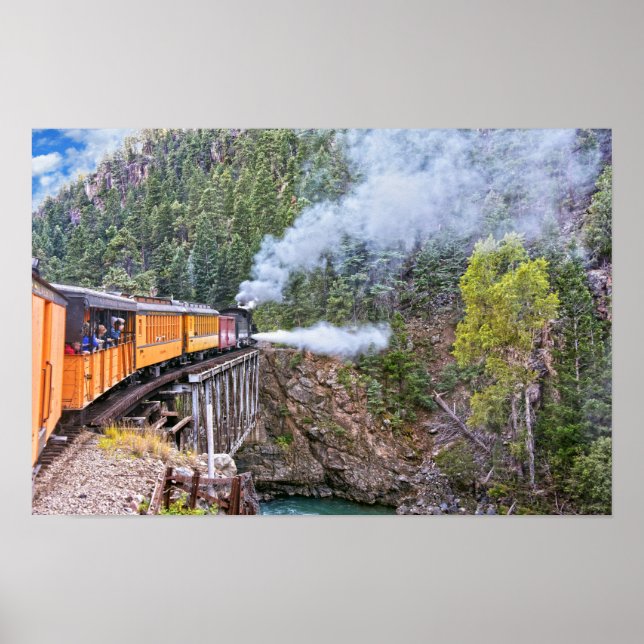 Durango And Silverton Railroad Lokomotiv Blowdown Poster (Framsidan)