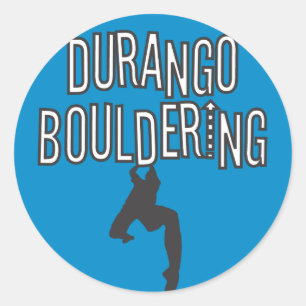 Durango Bouldering rundaklistermärke Runt Klistermärke