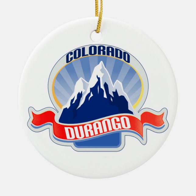 Durango Colorado Julgransprydnad Keramik (Framsidan)