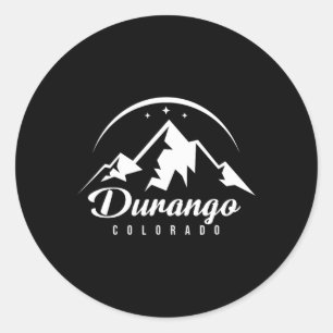 Durango Colorado Ski Resort Skiing Snowboarding Runt Klistermärke