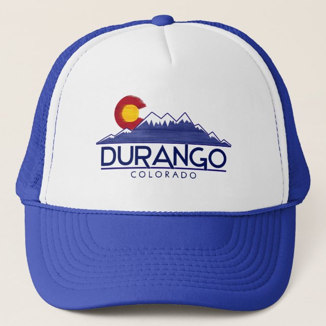 Durango Colorado trä berg mössa Keps (Framsida)