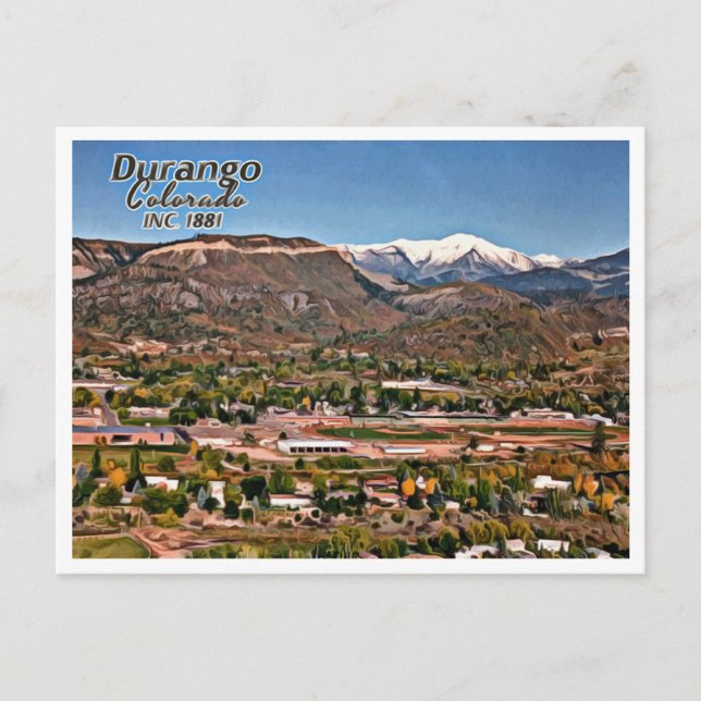 DURANGO COLORADO VYKORT (Framsida)
