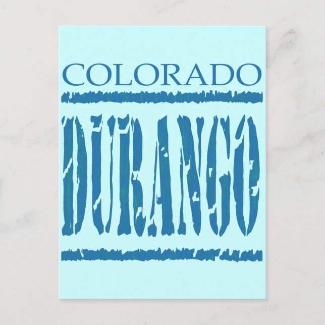 DURANGO, COLORADO VYKORT (Framsida)