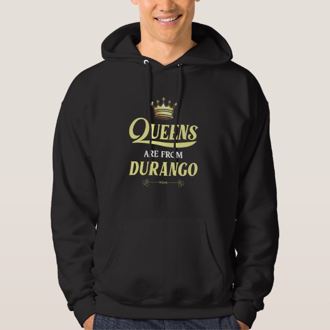 Durango Funny Home Roots Grown Born City Usa Heri Hoodie (Framsida)