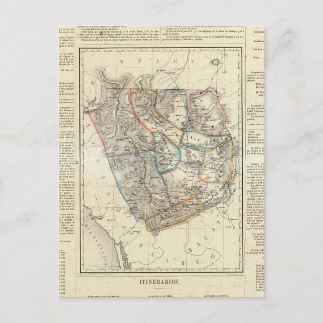 Durango, Mexiko Vykort (Framsida)