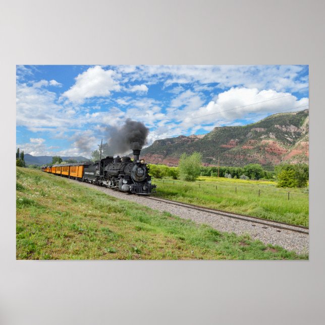 Durango & Silverton Narrow Gauge Railroad-tåg Poster (Framsidan)