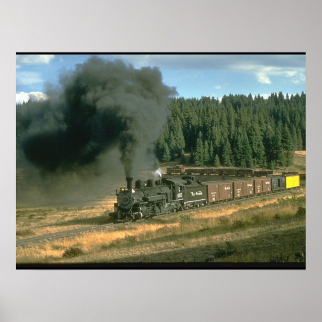 Durango & Silverton No. 480_Steam Tåg Poster (Framsidan)