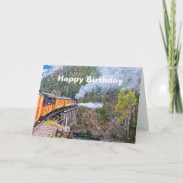 Durango & Silverton Railroad Lokomotor på bron Kort