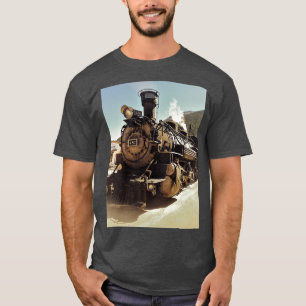 Durango till Silverton Narrow Gage Railroad Engine T Shirt