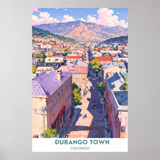 Durango Town - Colorado Poster (Framsidan)