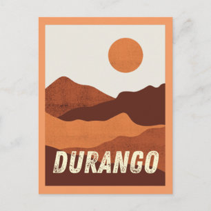 Durango, vykort för Colorado Mountains