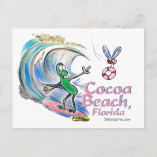Durante Surfing Cocoa Beach, Florida Vykort