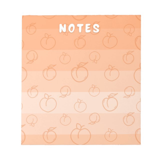 Duraznos con Crema Anteckningsblock (Framsida)