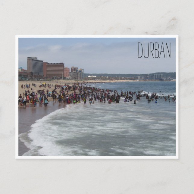 durban beachfront vykort (Framsida)