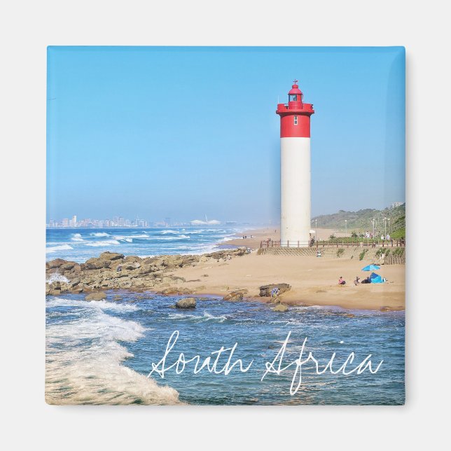 Durban fyr Ocean Sydafrika Magnet (Framsidan)
