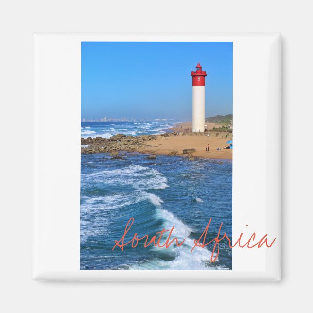 Durban fyr Ocean Sydafrika Magnet (Framsidan)